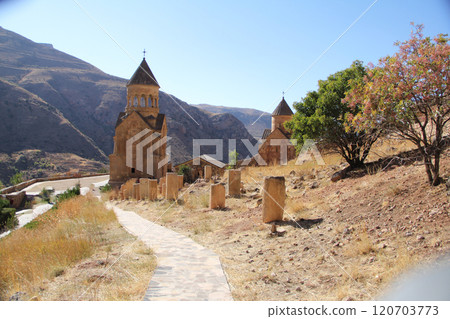 The ancient monastery of Tatev in Armenia is a UNESCO World Heritage Site 120703773