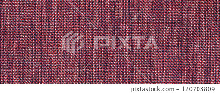 Texture dark red background from woven textile with wicker pattern, macro. Structure vintage wine fabric cloth Texture dark red background from woven textile with wicker pattern, macro. Structure vintage wine fabric cloth 120703809
