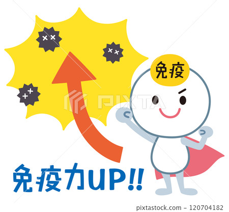 Boost your immunity - Immune cell characters 120704182