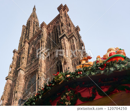 Famous Notre Dame Cathedral in Strasbourg 120704250