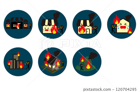 A set of various fires and arson 120704295