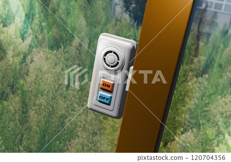 Crime prevention image (window security buzzer/window security alarm) 120704356