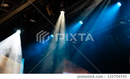 The stage illuminated by the spotlight The stage illuminated by the spotlight 120704595