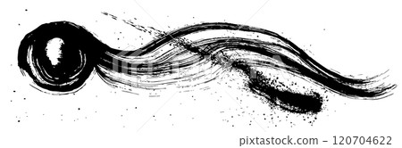 彗星，流星，手繪插畫 120704622