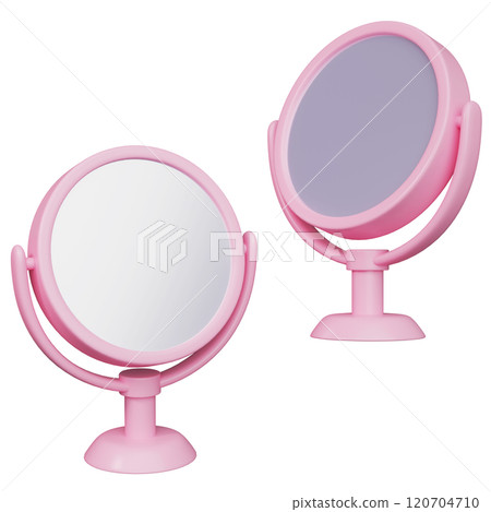 circle shape mirror 3D graphic 120704710