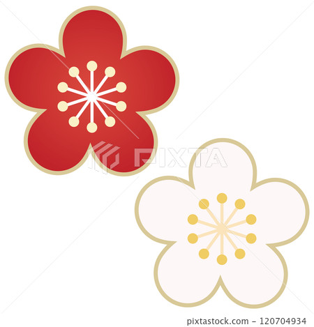 簡單的梅花開花圖 簡單的梅花開花圖 120704934
