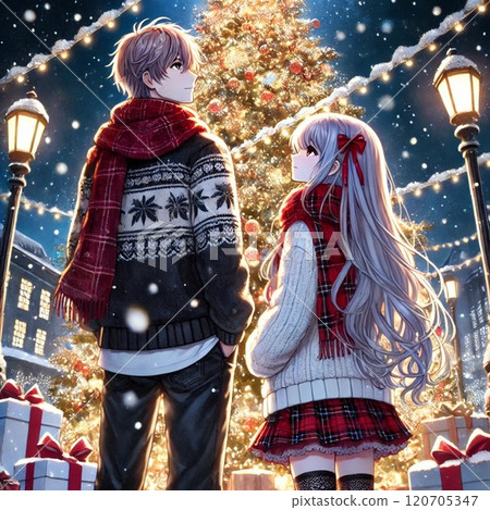 Christmas and couple 120705347