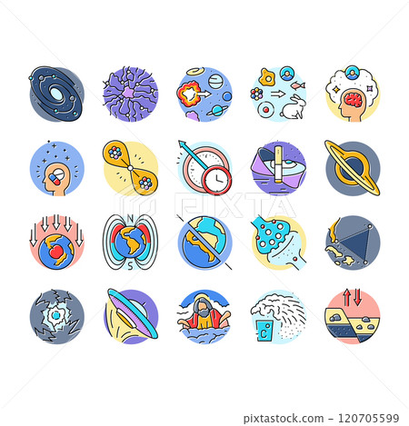 unsolved mysteries question icons set vector unsolved mysteries question icons set vector 120705599