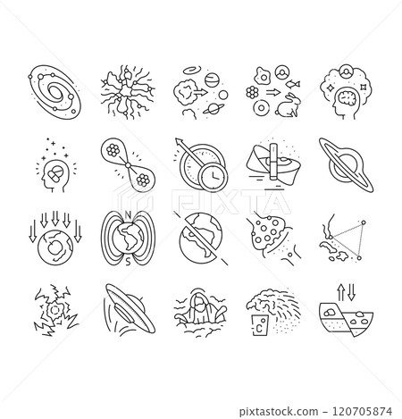 unsolved mysteries question icons set vector 120705874