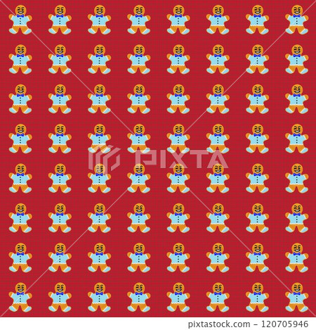 Gingerbread man wallpaper illustration Gingerbread man wallpaper illustration 120705946