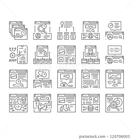 seo improve top website icons set vector seo improve top website icons set vector 120706003
