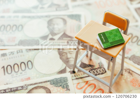 Study desk and money - Image of tuition fees and tuition fees 120706230