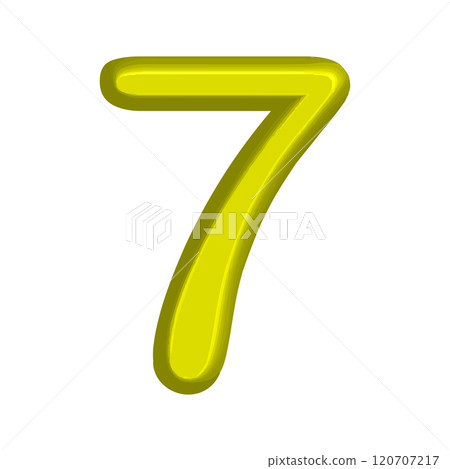 Number icon template 120707217