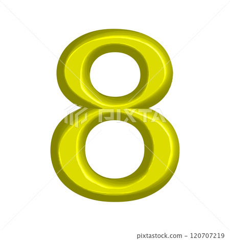 Number icon template 120707219
