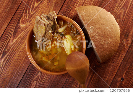 Cabbage soup with meat 120707966