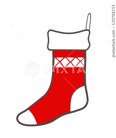 Hanging red Christmas stocking or sock Hanging red Christmas stocking or sock 120708155