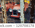 Rides in an abandoned amusement park 120708178