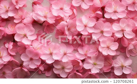 Beautiful pink flowers - cherry blossoms 120708261