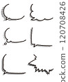 Corner speech bubble set (with shadow) 120708426