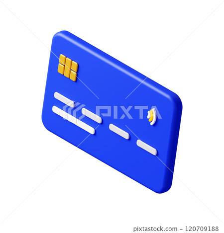3DCG | A cute credit card seen from an angle 3DCG | A cute credit card seen from an angle 120709188