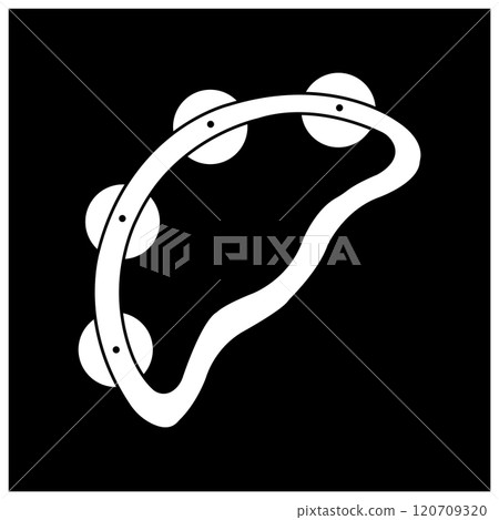 tambourine icon traditional musical instruments 120709320