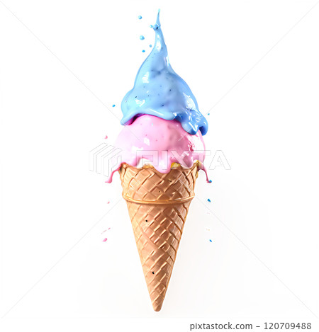 ice cream cone isolated on a transparent background ice cream cone isolated on a transparent background 120709488