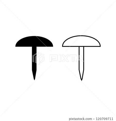 Nail icon design 120709711