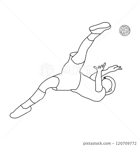 Takraw player logo design 120709772