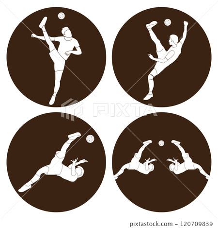 Takraw player logo design 120709839