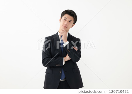 thinking businessman thinking businessman 120710421