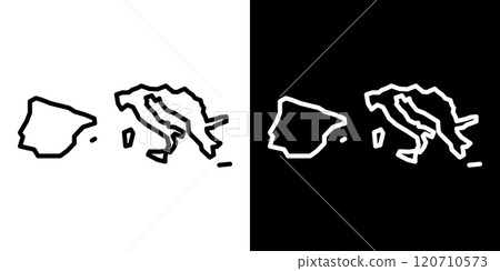 Southern Europe simple line icons 120710573