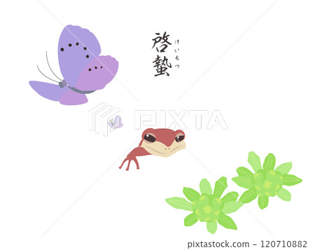 Color wallpaper illustration of the awakening of insects in the 24 solar terms 120710882