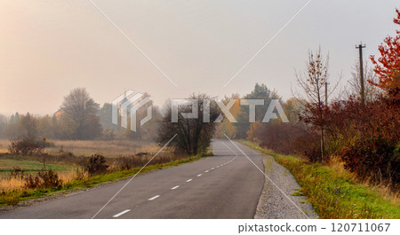 beautiful Ukrainian landscape. Road to the village beautiful Ukrainian landscape. Road to the village 120711067