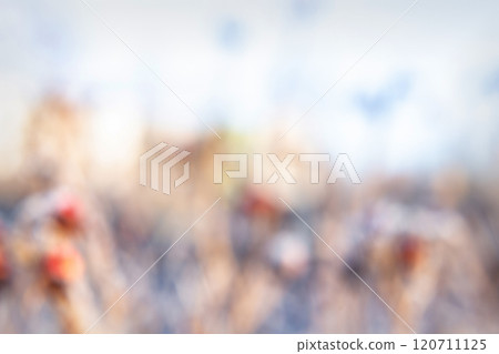 Colorful Crowd Participation During a Lively Outdoor Festival in a Bright, Sunny Setting Colorful Crowd Participation During a Lively Outdoor Festival in a Bright, Sunny Setting 120711125