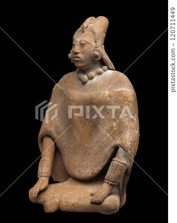 Ancient Maya Seated Female Figure - Pre-Columbian Ceramic Sculpture Ancient Maya Seated Female Figure - Pre-Columbian Ceramic Sculpture 120711449