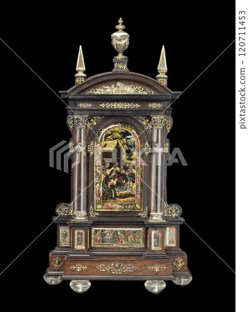 Renaissance Tabernacle House Altar with Adoration Scenes by Reinhold Vasters 120711453