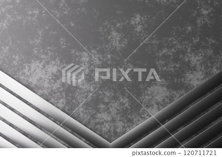 Minimalistic abstract industrial style concrete background. Modern and versatile design, perfect for industrial themes, architectural projects, or minimalist concepts. Copy space for text. 3D render. 120711721