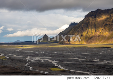 River bottom and Katla geopark, Iceland 120711755