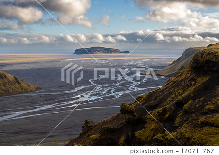 River bottom and Katla geopark, Iceland 120711767