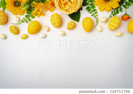 Happy Easter concept with easter eggs 120711798