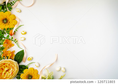 Happy Easter concept with easter eggs 120711803