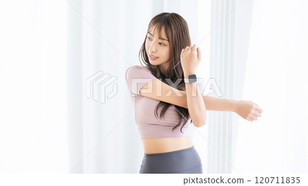 女人伸展/健身 女人伸展/健身 120711835