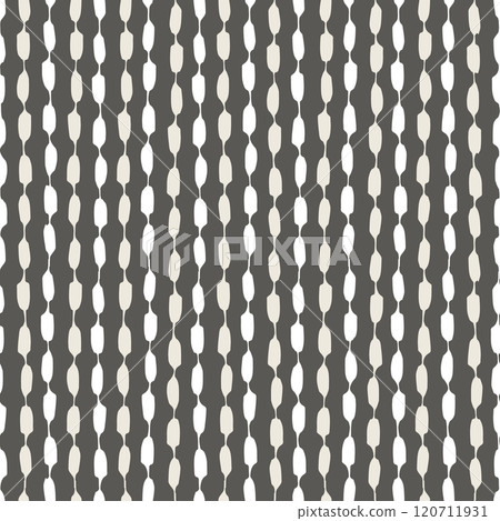 Seamless geometric pattern with hand painted stripes 120711931