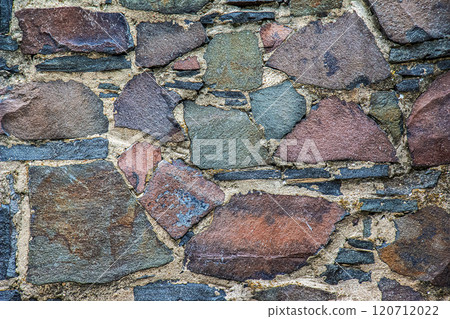 Old stone wall in Nitra grad in Slovakia. Texture or background Old stone wall in Nitra grad in Slovakia. Texture or background 120712022
