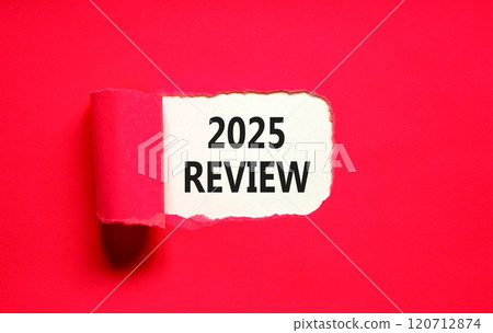 Planning 2025 review new year symbol. Concept words 2025 Review on beautiful white paper. Beautiful red paper background. Business 2025 review new year concept. Copy space. Planning 2025 review new year symbol. Concept words 2025 Review on beautiful white paper. Beautiful red paper background. Business 2025 review new year concept. Copy space. 120712874