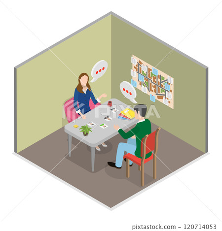 3D Isometric Flat Set of Police Work Scenes. Item 3 3D Isometric Flat Set of Police Work Scenes. Item 3 120714053