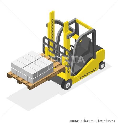 3D Isometric Flat Set of Construction Equipment. Item 9 3D Isometric Flat Set of Construction Equipment. Item 9 120714073
