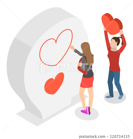 3D Isometric Flat Illustration of Mental Health. Item 3 3D Isometric Flat Illustration of Mental Health. Item 3 120714135