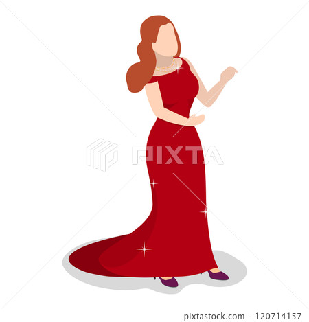 3D Isometric Flat  Set of Opera Scenes. Item 3 120714157
