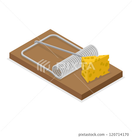 3D Isometric Flat Set of Wild Animal and Insect Traps. Item 3 3D Isometric Flat Set of Wild Animal and Insect Traps. Item 3 120714170